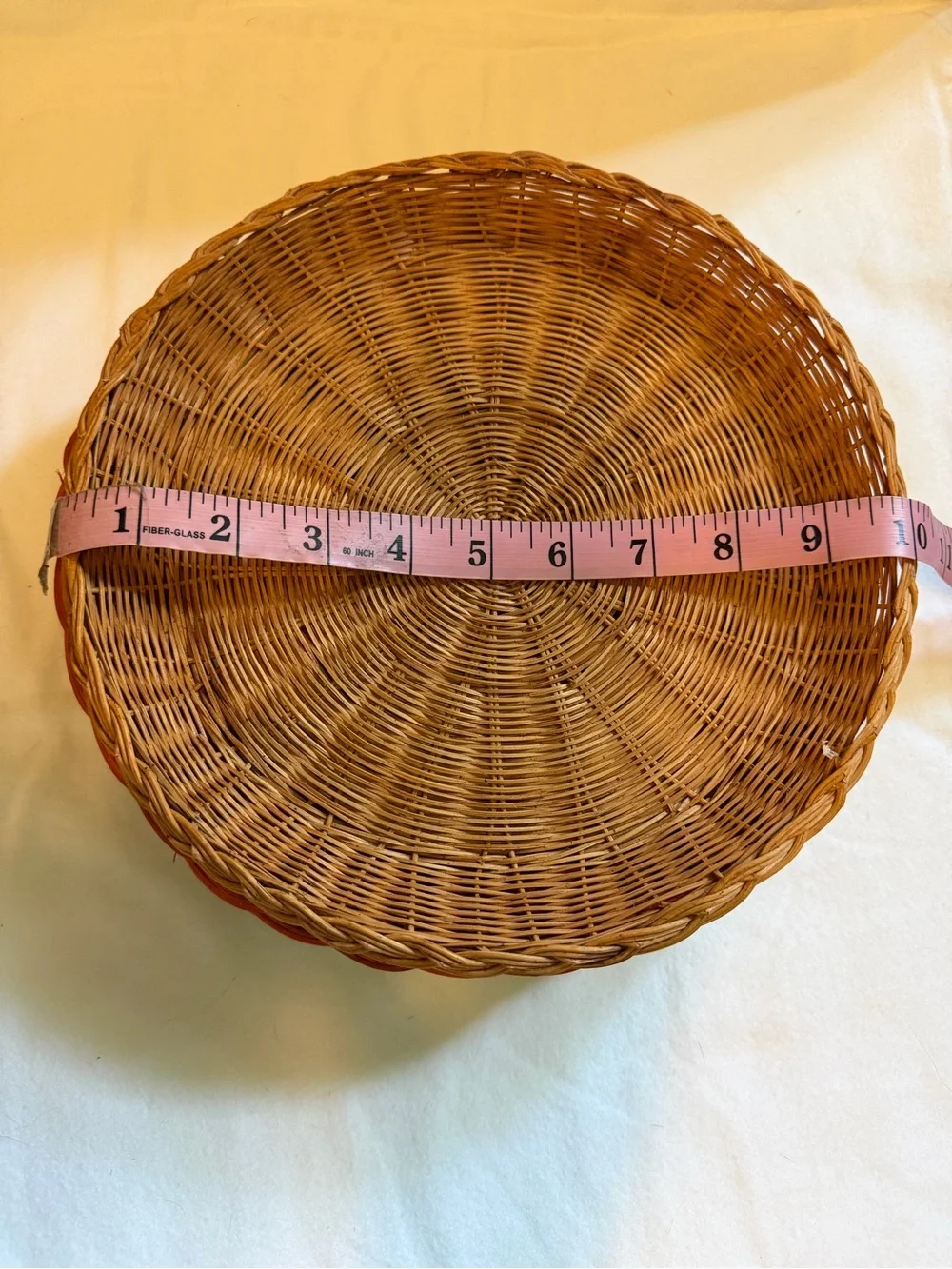 Handwoven Multicolor Wicker Paper Plate Holder Set -